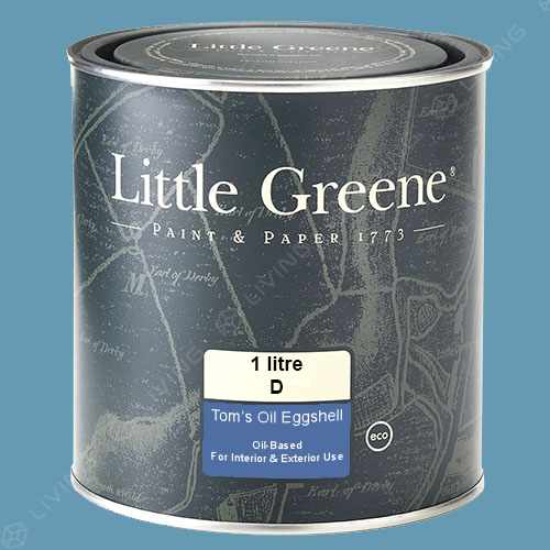 картинка Краска Little Greene Toms Oil Eggshell цвет Blue Verditer №104 от LIVING