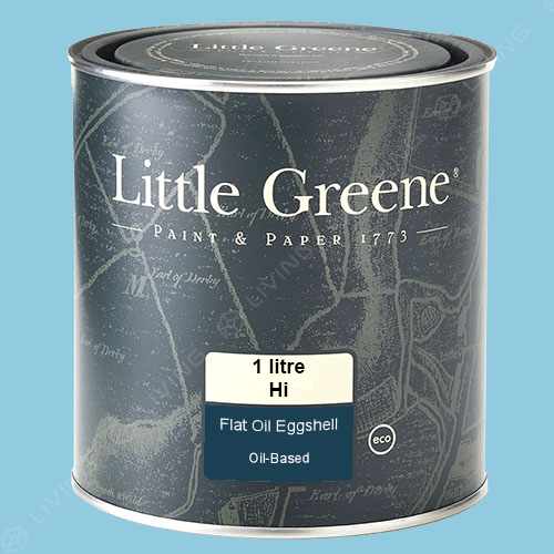 картинка Краска Little Greene Flat Oil Eggshell цвет Regency Blue №253 от LIVING