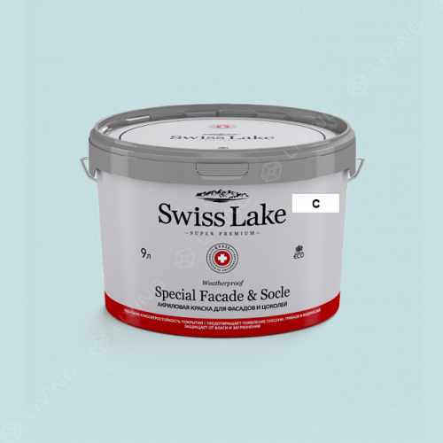 картинка Краска Swiss Lake Special Faсade & Socle цвет Blue Fiesta №2240 от LIVING