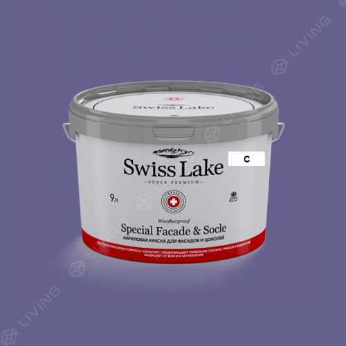 картинка Краска Swiss Lake Special Faсade & Socle цвет PURPLE GRAPES №1903 от LIVING