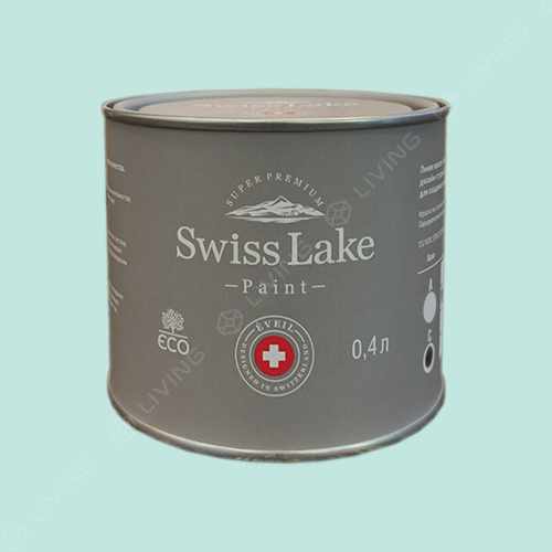картинка Краска Swiss Lake Wall Comfort 7 цвет minty green №2341 от LIVING