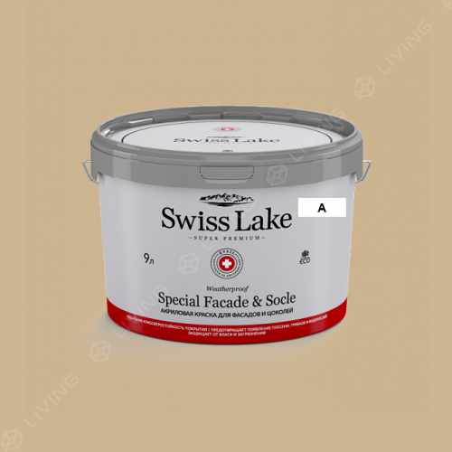 картинка Краска Swiss Lake Special Faсade & Socle цвет pale moss №866 от LIVING