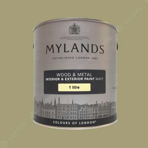 картинка Краска Mylands Wood&metal matt цвет London Plane №200 от LIVING