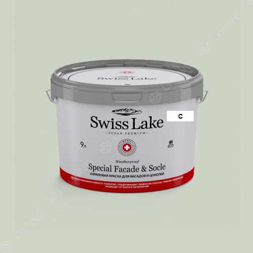 картинка Краска Swiss Lake Special Faсade & Socle цвет green iceberg №2622 от LIVING