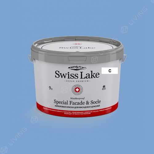 картинка Краска Swiss Lake Special Faсade & Socle цвет blue bell №2041 от LIVING