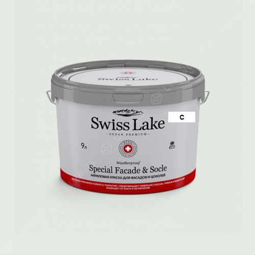 картинка Краска Swiss Lake Special Faсade & Socle цвет lime sorbet №2454 от LIVING