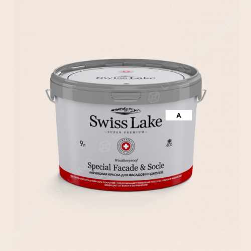 картинка Краска Swiss Lake Special Faсade & Socle цвет panda white №357 от LIVING