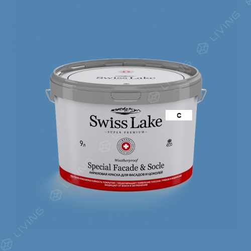 картинка Краска Swiss Lake Special Faсade & Socle цвет Moth №2044 от LIVING