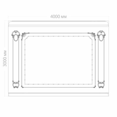 Стена 1 RODECOR Юсупова Ф3, арт. 77203BR, 400 х 300 см.