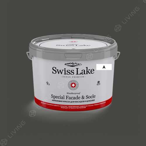 картинка Краска Swiss Lake Special Faсade & Socle цвет graphite №700 от LIVING