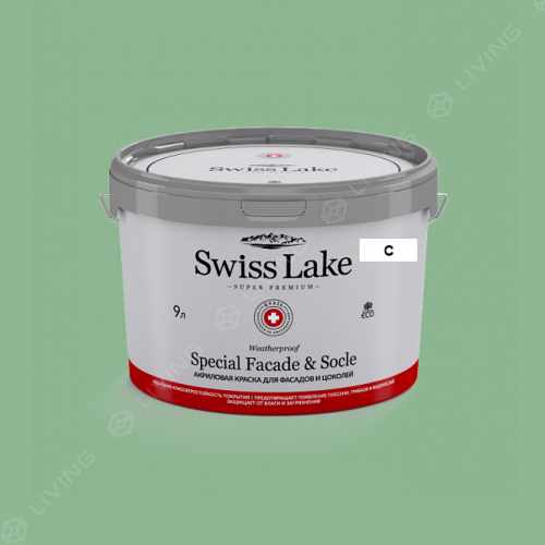 картинка Краска Swiss Lake Special Faсade & Socle цвет Seedling №2490 от LIVING