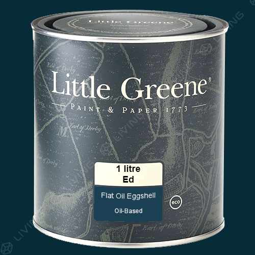 картинка Краска Little Greene Flat Oil Eggshell цвет Hicks Blue №208 от LIVING