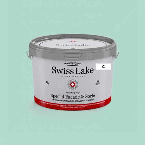картинка Краска Swiss Lake Special Faсade & Socle цвет SPRITE TWIST №2386 от LIVING