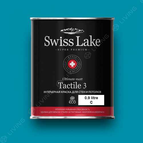 картинка Краска Swiss Lake Tactile 3 цвет Alcedo №2128 от LIVING