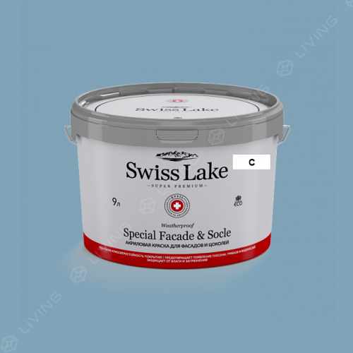 картинка Краска Swiss Lake Special Faсade & Socle цвет lobelia №2195 от LIVING