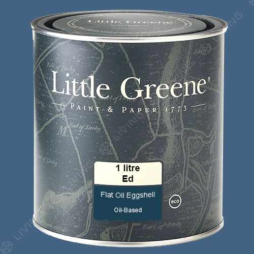 картинка Краска Little Greene Flat Oil Eggshell цвет Woad №251 от LIVING