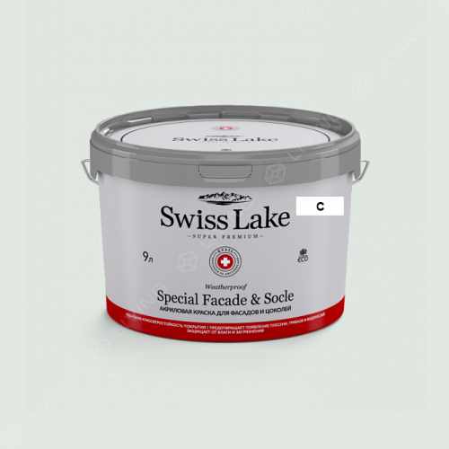 картинка Краска Swiss Lake Special Faсade & Socle цвет hinting blue №2435 от LIVING