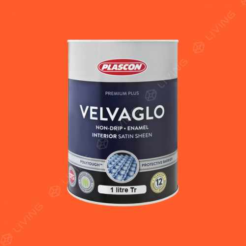 картинка Краска Plascon VELVAGLO WB цвет Tangerine Tango арт.O3-A1-1 от LIVING