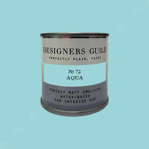 картинка Краска Designers Guild Perfect Matt Emulsion цвет AQUA №72 от LIVING