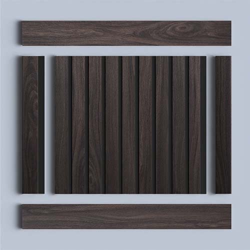 картинка Панель коричневая HI WOOD, арт. LV124 BR395K, 12 х 1.2 х 270 см от LIVING