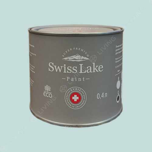 картинка Краска Swiss Lake Wall Comfort 7 цвет Ice Mint №2239 от LIVING