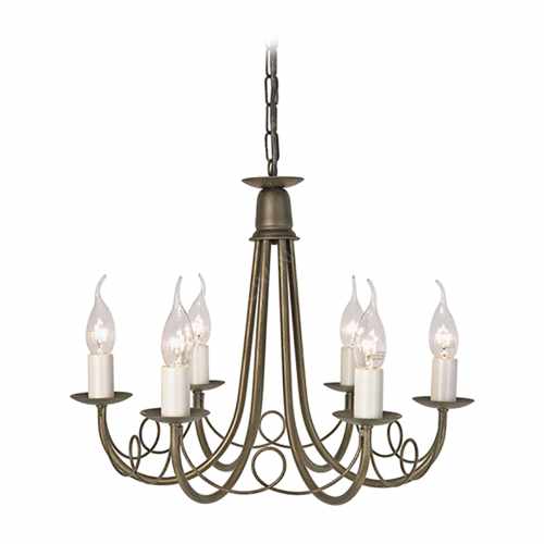 картинка Люстра Elstead Lighting коллекция Minster, арт. MN6-BLK-GOLD (черный) от LIVING