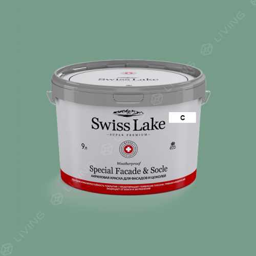 картинка Краска Swiss Lake Special Faсade & Socle цвет milori blue №2653 от LIVING