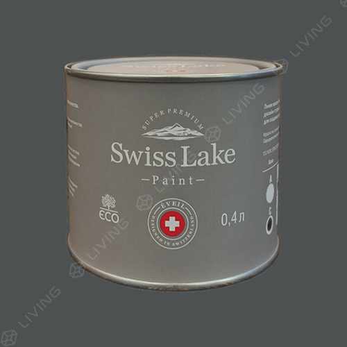 картинка Краска Swiss Lake Wall Comfort 7 цвет deep caviar №2999 от LIVING