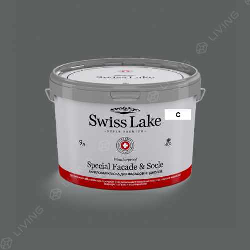 картинка Краска Swiss Lake Special Faсade & Socle цвет serpent №2890 от LIVING