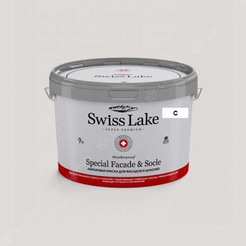 картинка Краска Swiss Lake Special Faсade & Socle цвет white sand №3002 от LIVING