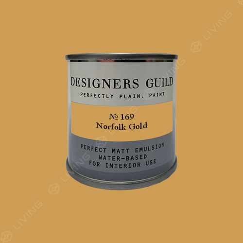 картинка Краска Designers Guild Perfect Matt Emulsion цвет Norfolk Gold №169 от LIVING