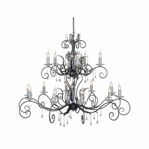 картинка Люстра Elstead Lighting коллекция Amarilli, арт. AML15-BLK-SILVER (черный) от LIVING