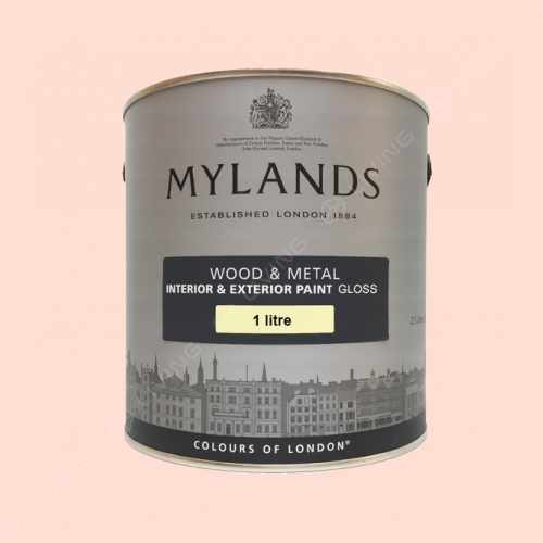 картинка Краска Mylands Wood&metal Gloss цвет Plamerston Pink №243 от LIVING