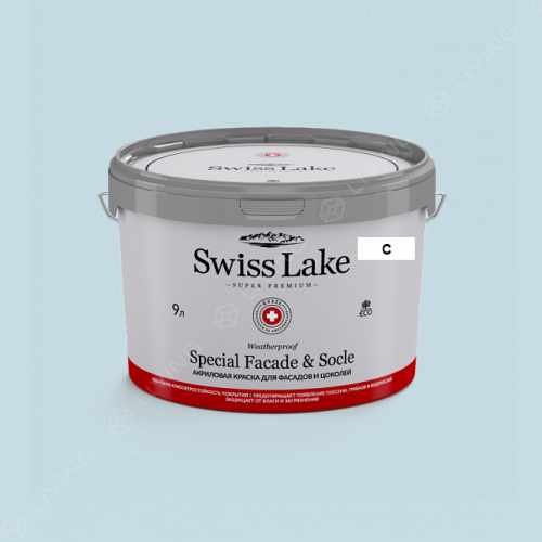 картинка Краска Swiss Lake Special Faсade & Socle цвет ICE BLUE №1984 от LIVING