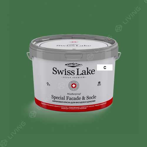 картинка Краска Swiss Lake Special Faсade & Socle цвет Palm Frond №2506 от LIVING