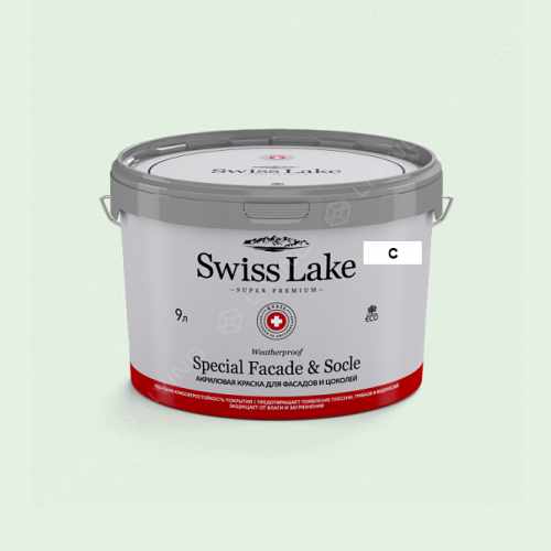 картинка Краска Swiss Lake Special Faсade & Socle цвет Pleasant Bay №2473 от LIVING