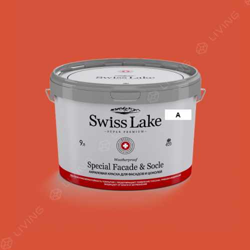 картинка Краска Swiss Lake Special Faсade & Socle цвет eternal flame №1498 от LIVING