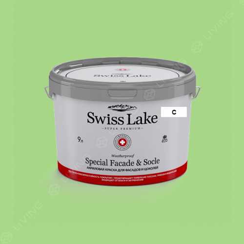 картинка Краска Swiss Lake Special Faсade & Socle цвет Spring Leaf №2495 от LIVING