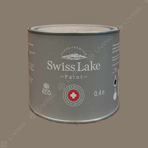 картинка Краска Swiss Lake Wall Comfort 7 цвет gloomy brown №646 от LIVING