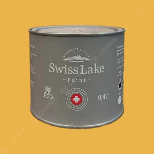 картинка Краска Swiss Lake Wall Comfort 7 цвет Vibrant Yellow №1050 от LIVING