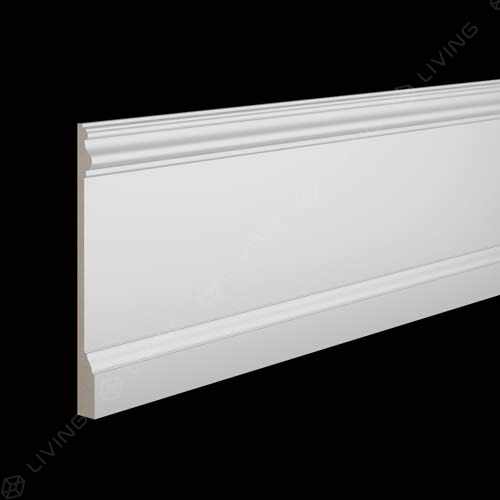 Плинтус Ultrawood, белый, арт. Base 5800 p, (200 х 23 х 2) см Россия