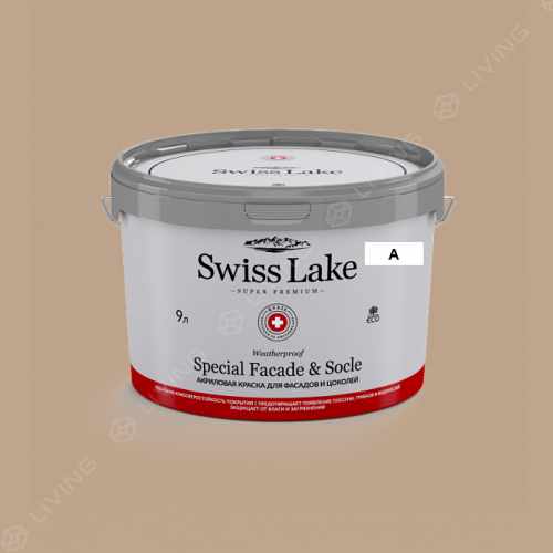 картинка Краска Swiss Lake Special Faсade & Socle цвет roasted sesame seed №836 от LIVING