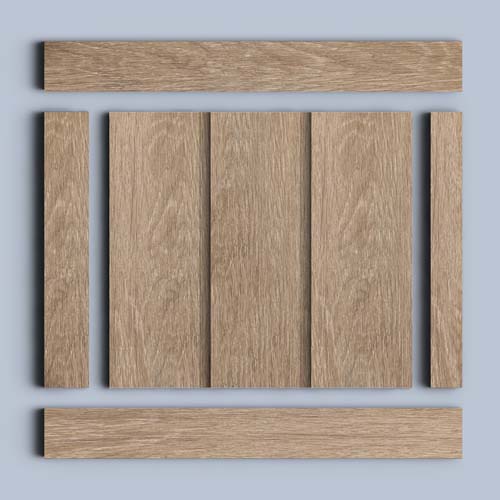 картинка Панель коричневая HI WOOD, арт. LV127 BR416, 12 х 1.2 х 270 см от LIVING
