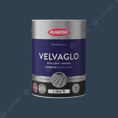 картинка Краска Plascon VELVAGLO цвет Black as Night арт.B6-E1-1 от LIVING