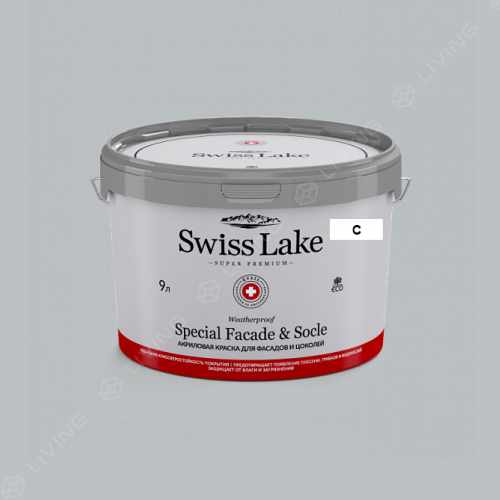 картинка Краска Swiss Lake Special Faсade & Socle цвет ghost whisperer №2895 от LIVING