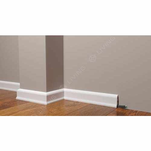 Плинтус Decor-Dizayn, белый, арт. DD18, коллекция DD, 200 х 5,4 х 1,6 см Россия