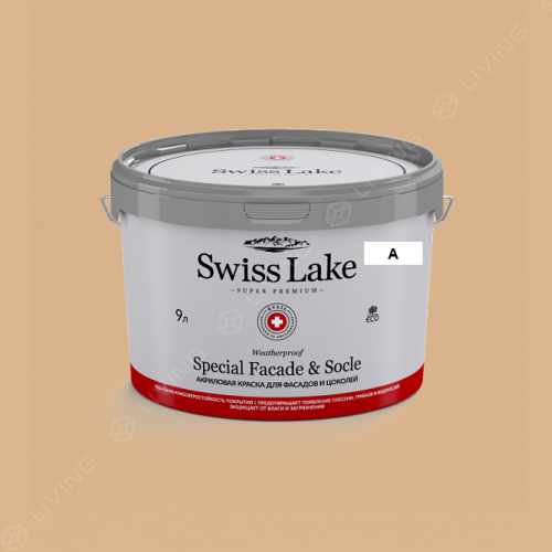 картинка Краска Swiss Lake Special Faсade & Socle цвет smooth greensnake №832 от LIVING