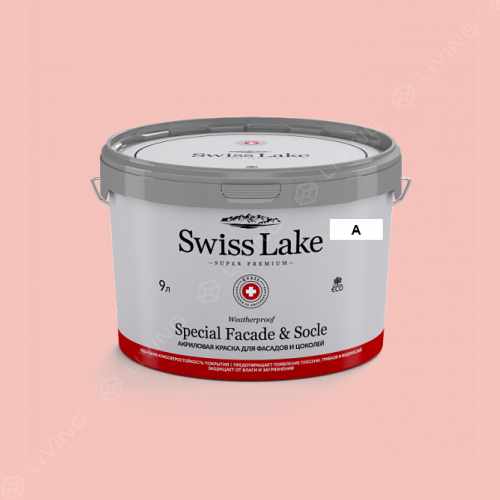 картинка Краска Swiss Lake Special Faсade & Socle цвет flamingo feather №1325 от LIVING