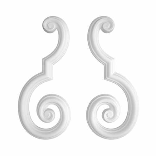 Волюта RODECOR Барокко, арт. 02101BR, 28 х 12 х 1,4 см.