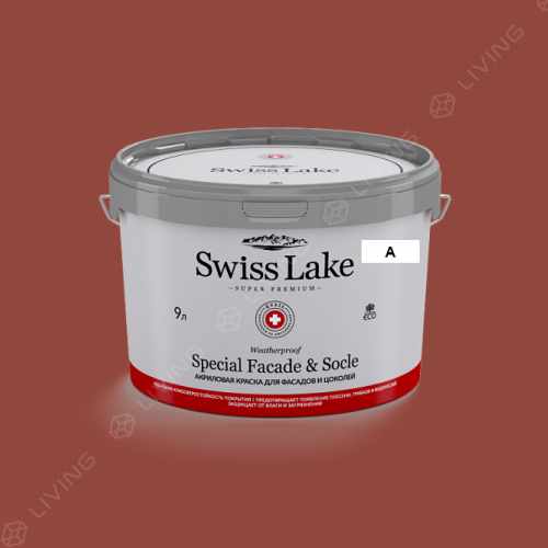 картинка Краска Swiss Lake Special Faсade & Socle цвет ruby gold №1442 от LIVING